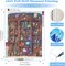 Bookshelf 5D Diamond Painting Kit for Adults – Full Drill Diamond Art, DIY Gem Painting Craft, Paint by Diamonds Home Wall Decor Gift (16×20 Inch)